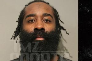 因非法持枪被捕~TMZ曝光哈登警局“嫌疑人照片” 面对镜头表情淡然